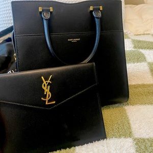 Like New NEVER WORN. Saint Laurent Black Uptown Bag
